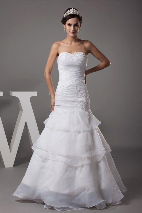 Mermaid/Trumpet Sleeveless Sweetheart Wedding Dresses 2030212 Mermaid/Trumpet Sleeveless Sweetheart Wedding Dresses 2030212