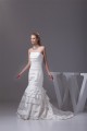 Mermaid/Trumpet Strapless Satin Sleeveless Wedding Dresses 2030213