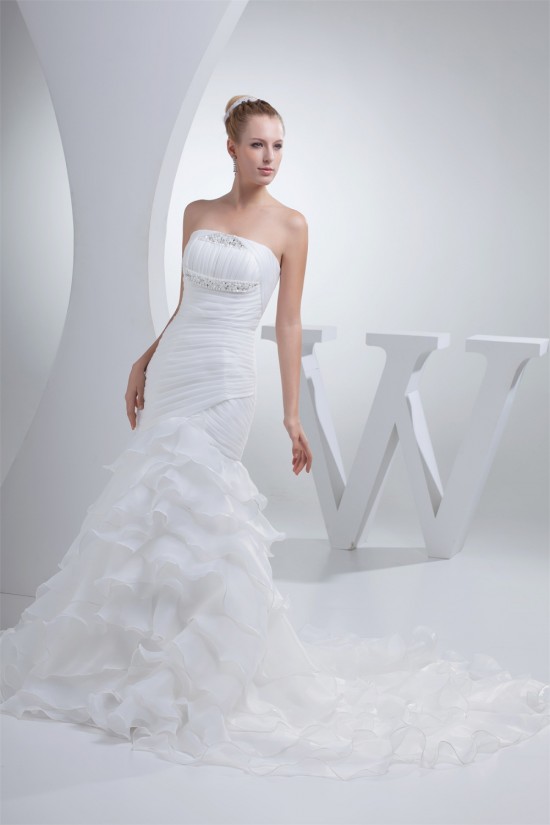Mermaid/Trumpet Strapless New Arrival Wedding Dresses 2030214