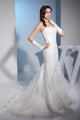 Mermaid/Trumpet Sweetheart Sleeveless Satin Lace Wedding Dresses 2030217 Mermaid/Trumpet Sweetheart Sleeveless Satin Lace Wedding Dresses 2030217