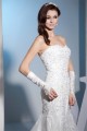 Mermaid/Trumpet Sweetheart Sleeveless Satin Lace Wedding Dresses 2030217 Mermaid/Trumpet Sweetheart Sleeveless Satin Lace Wedding Dresses 2030217