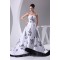 A-Line Satin Sweet Sleeveless Strapless Wedding Dresses 2030222