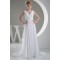 New Design A-Line Chiffon V-Neck Sleeveless Beaded Wedding Dresses 2030225