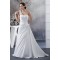 A-Line One-Shoulder Satin Sleeveless Sweetheart Wedding Dresses 2030227