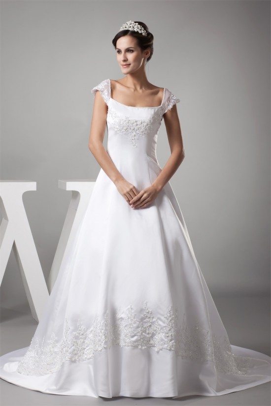 A-Line Cap Sleeve Beaded Lace Sweet Wedding Dresses 2030229 A-Line Cap Sleeve Beaded Lace Sweet Wedding Dresses 2030229