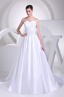 A-Line Sweetheart Sleeveless Wedding Dresses 2030233