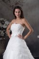 A-Line Satin Organza Scoop Sleeveless Lace Sweet Wedding Dresses 2030234 A-Line Satin Organza Scoop Sleeveless Lace Sweet Wedding Dresses 2030234