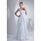 A-Line Beaded Square Organza Taffeta Wedding Dresses 2030235
