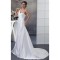 A-Line Satin Lace Sleeveless New Arrival One-Shoulder Wedding Dresses 2030237