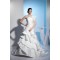 A-Line One-Shoulder Satin Lace Sleeveless Reception Wedding Dresses 2030240