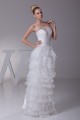 Sheath/Column One-Shoulder Lace Organza Wedding Dresses 2030241 Sheath/Column One-Shoulder Lace Organza Wedding Dresses 2030241