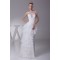 Sheath/Column One-Shoulder Lace Organza Wedding Dresses 2030241
