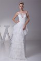 Sheath/Column One-Shoulder Lace Organza Wedding Dresses 2030241 Sheath/Column One-Shoulder Lace Organza Wedding Dresses 2030241