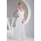 Sheath/Column One-Shoulder Lace Organza Wedding Dresses 2030242