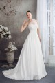 A-Line One-Shoulder Sleeveless Lace Wedding Dresses 2030246