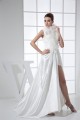 Organza Elastic Woven Satin Sleeveless High-Neck Wedding Dresses 2030248 Organza Elastic Woven Satin Sleeveless High-Neck Wedding Dresses 2030248