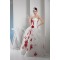 Princess Sleeveless Satin Lace Organza Strapless Wedding Dresses 2030256