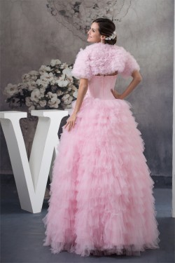 Princess Sleeveless Strapless Beading Floor-Length Wedding Dresses 2030257