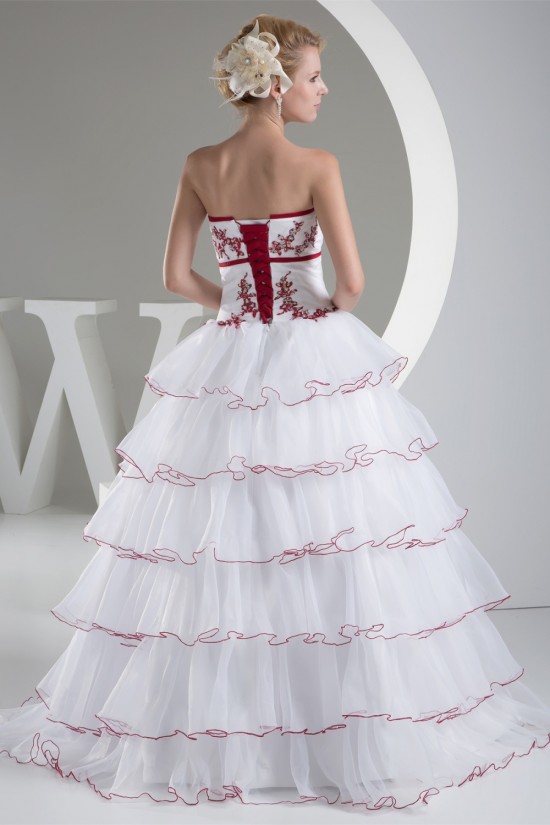 Princess Square Chapel Train Satin Lace Organza Bead Wedding Dresses 2030258 Princess Square Chapel Train Satin Lace Organza Bead Wedding Dresses 2030258