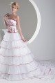 Princess Square Chapel Train Satin Lace Organza Bead Wedding Dresses 2030258 Princess Square Chapel Train Satin Lace Organza Bead Wedding Dresses 2030258