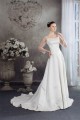 A-Line 3/4 Length Sleeve Scoop Wedding Dresses 2030262 A-Line 3/4 Length Sleeve Scoop Wedding Dresses 2030262
