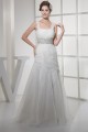 Mermaid/Trumpet Satin Fine Netting Straps Wedding Dresses 2030271 Mermaid/Trumpet Satin Fine Netting Straps Wedding Dresses 2030271
