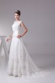 Satin Lace Fine Netting A-Line Scoop Sleeveless Best Wedding Dresses 2030272 Satin Lace Fine Netting A-Line Scoop Sleeveless Best Wedding Dresses 2030272