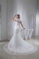 Trumpet/Mermaid Satin Beaded Lace Fine Netting Wedding Dresses 2030276 Trumpet/Mermaid Satin Beaded Lace Fine Netting Wedding Dresses 2030276