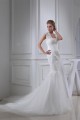 Trumpet/Mermaid Satin Beaded Lace Fine Netting Wedding Dresses 2030276 Trumpet/Mermaid Satin Beaded Lace Fine Netting Wedding Dresses 2030276