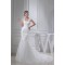 Trumpet/Mermaid Satin Beaded Lace Fine Netting Wedding Dresses 2030276