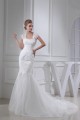 Trumpet/Mermaid Satin Beaded Lace Fine Netting Wedding Dresses 2030276 Trumpet/Mermaid Satin Beaded Lace Fine Netting Wedding Dresses 2030276