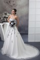 A-Line Satin Lace Fine Netting Strapless New Arrival Wedding Dresses 2030277 A-Line Satin Lace Fine Netting Strapless New Arrival Wedding Dresses 2030277
