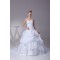 Ball Gown Beaded Satin Lace Organza Princess Strapless Wedding Dresses 2030279
