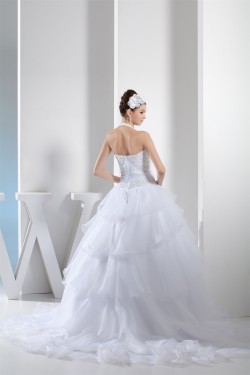 Ball Gown Hater Satin Lace Organza Wedding Dresses 2030281
