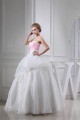 Ball Gown Sweetheart Satin Lace Organza Floor-Length Wedding Dresses 2030282