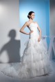 A-Line Sweetheart Beaded Satin Lace Organza Wedding Dresses 2030283
