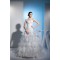 A-Line Sweetheart Beaded Satin Lace Organza Wedding Dresses 2030283