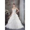 Ball Gown Satin Organza Strapless Lace Wedding Dresses 2030287