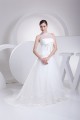 A-Line Satin Organza Fine Netting Sleeveless Wedding Dresses 2030288 A-Line Satin Organza Fine Netting Sleeveless Wedding Dresses 2030288