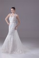 Mermaid/Trumpet Halter Lace Most Beautiful Wedding Dresses 2030290