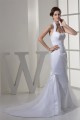 Mermaid/Trumpet Halter Satin Organza Sleeveless Wedding Dresses 2030291 Mermaid/Trumpet Halter Satin Organza Sleeveless Wedding Dresses 2030291