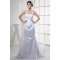 Mermaid/Trumpet Halter Satin Organza Sleeveless Wedding Dresses 2030291