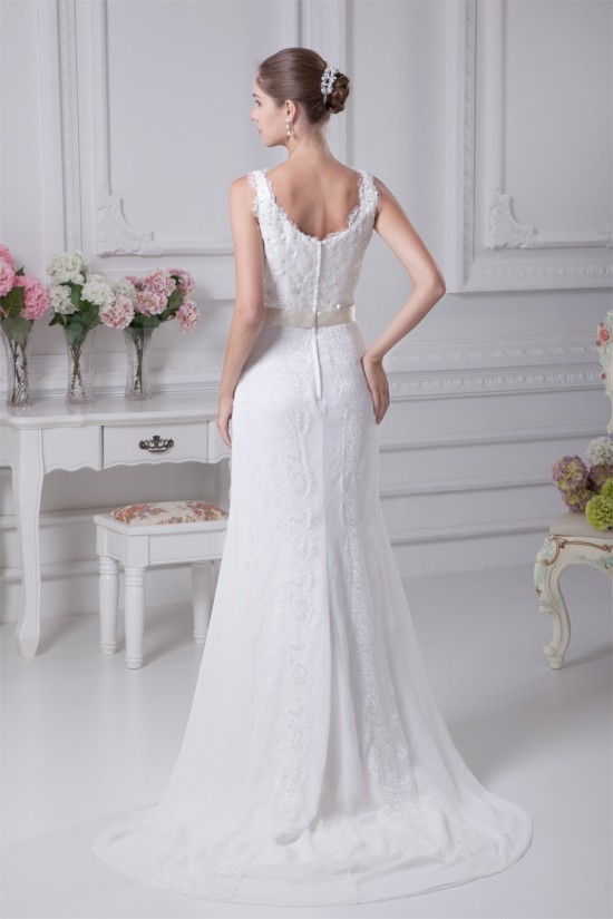 Satin Organza Silk like Satin A-Line Sleeveless Lace Wedding Dresses 2030293 Satin Organza Silk like Satin A-Line Sleeveless Lace Wedding Dresses 2030293