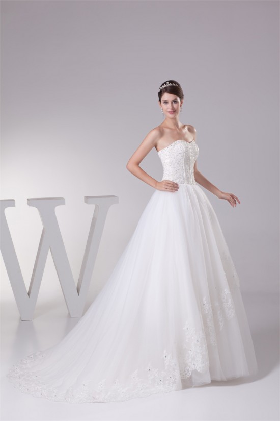 Satin Organza Sleeveless A-Line Sweetheart New Arrival Lace Wedding Dresses 2030294 Satin Organza Sleeveless A-Line Sweetheart New Arrival Lace Wedding Dresses 2030294