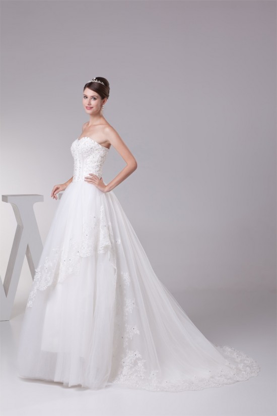 Satin Organza Sleeveless A-Line Sweetheart New Arrival Lace Wedding Dresses 2030294 Satin Organza Sleeveless A-Line Sweetheart New Arrival Lace Wedding Dresses 2030294
