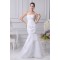 Satin Organza Sleeveless Sweetheart Mermaid/Trumpet Sweet Wedding Dresses 2030296