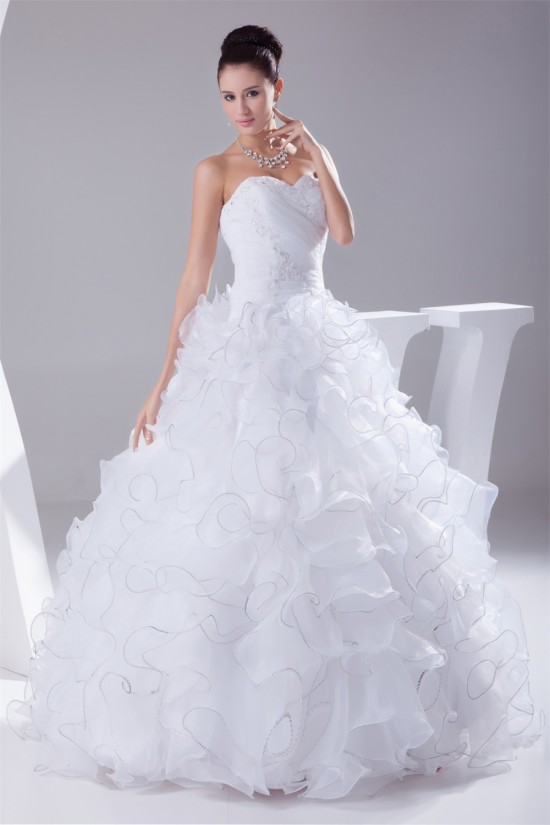Satin Organza Strapless Sleeveless Ball Gown New Arrival Wedding Dresses 2030298 Satin Organza Strapless Sleeveless Ball Gown New Arrival Wedding Dresses 2030298