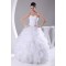 Satin Organza Strapless Sleeveless Ball Gown New Arrival Wedding Dresses 2030298