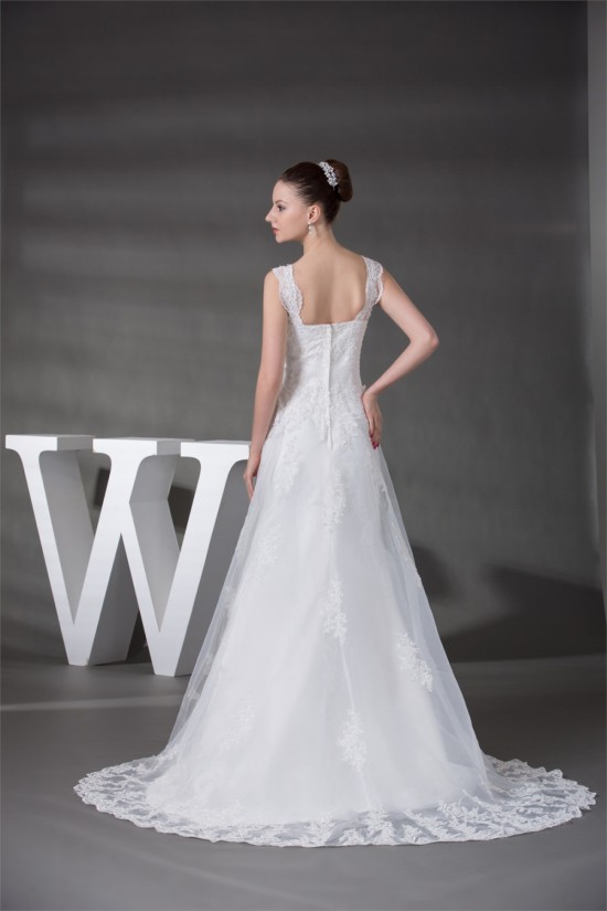 A-Line Straps Sleeveless Lace Wedding Dresses 2030299 A-Line Straps Sleeveless Lace Wedding Dresses 2030299