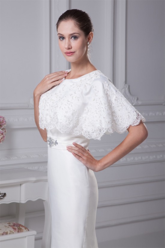Mermaid/Trumpet Satin Sleeveless Scoop Lace Wedding Dresses 2030304 Mermaid/Trumpet Satin Sleeveless Scoop Lace Wedding Dresses 2030304